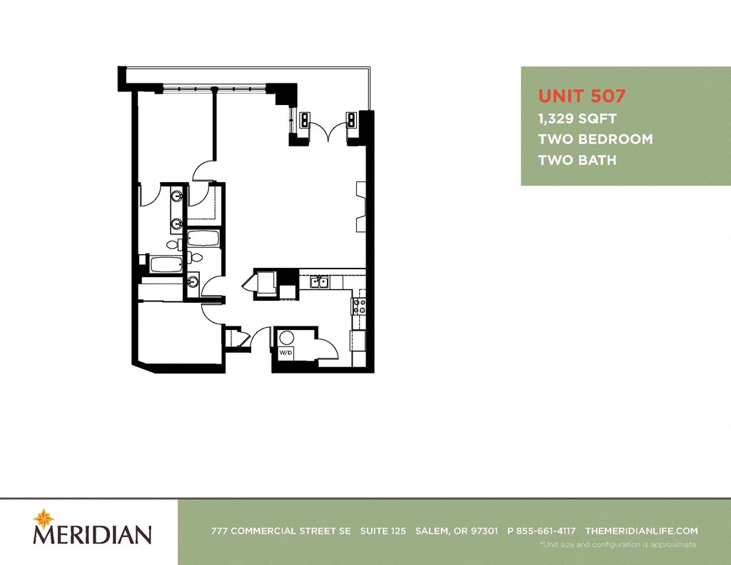 a floor plan for a two bedroom apartment