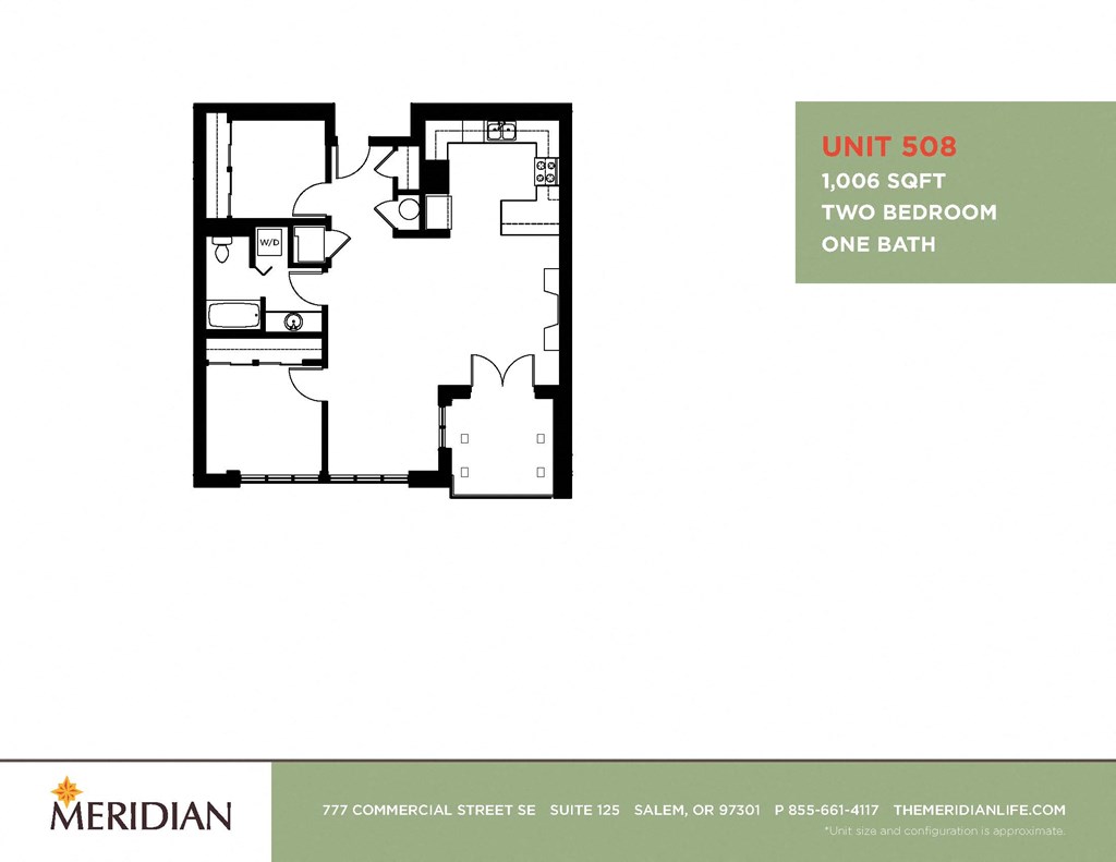 a floor plan of two bedrooms and a bathroom