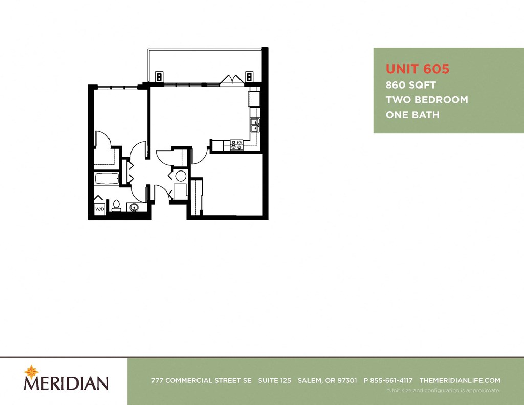 a floor plan of two bedrooms and a bathroom