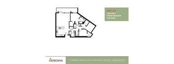 3 Bedroom 2 Bath (Balcony)