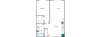 1 Bedroom 1 Bath (1.1)