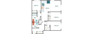 3 Bedroom 1.5 Bath (3.2)