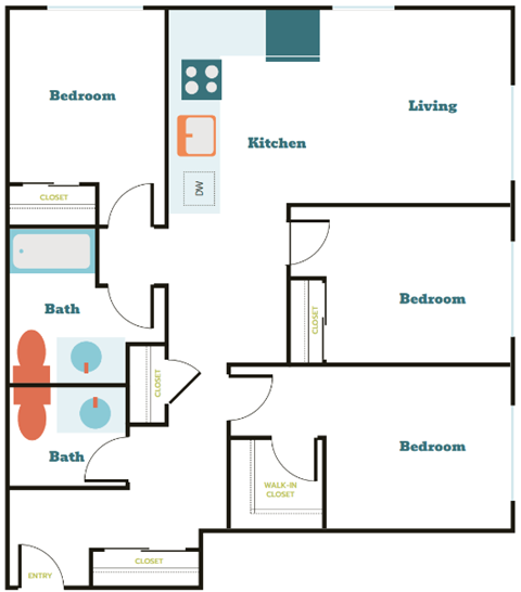 2201 S Grand St Studio-3 Beds Apartment for Rent - Photo Gallery 44