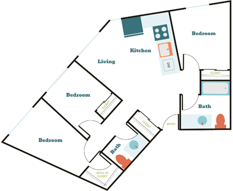 2201 S Grand St Studio-3 Beds Apartment for Rent - Photo Gallery 45