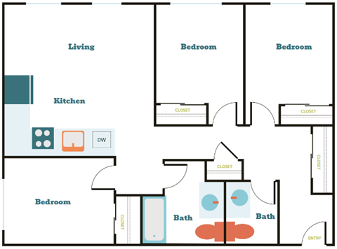 2201 S Grand St Studio-3 Beds Apartment for Rent - Photo Gallery 47