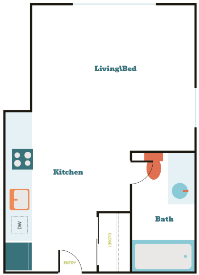 2201 S Grand St Studio-3 Beds Apartment for Rent - Photo Gallery 28