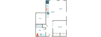 1 Bedroom 1 Bath w/ Den (o.1)