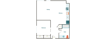 1 Bedroom 1 Bath (2A.ADA)
