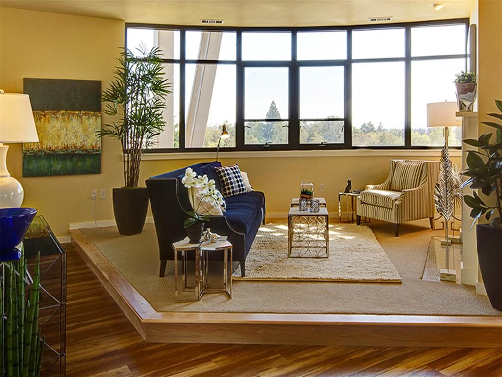 Living room with natural light