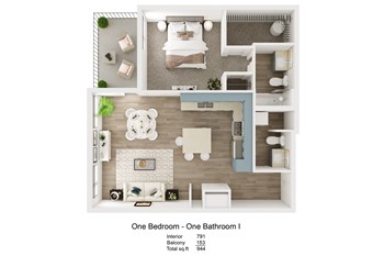 Marquam Heights Apartments, One Bedroom One Bathroom, Urban One Bedroom, OHSU, Brand New, - Photo Gallery 86