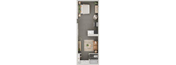 Open One Bedroom