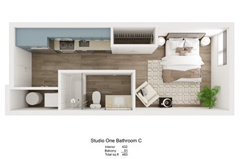 Marquam Heights Apartments, Studio, Urban One Bedroom, OHSU, Brand New, - Photo Gallery 89