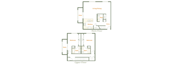 2 Bedroom 2.5 Bath Townhome (A)