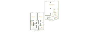 2 Bedroom 2.5 Bath Townhome (B)