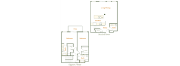 2 Bedroom 2.5 Bath Townhome (C)