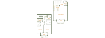 2 Bedroom 2.5 Bath Townhome (H)