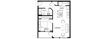 One Bedroom One Bath (A1)