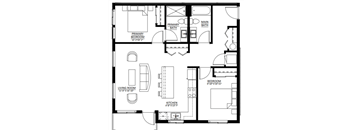 Two Bedroom Two Bath (B1)