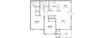 2 Bed 2 Bath_922
