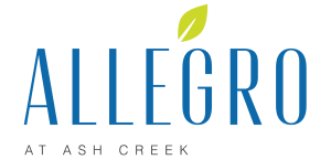 The image is a logo for Allegro at Ash Creek.