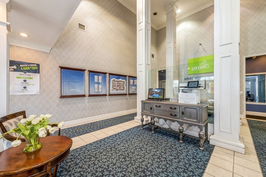 Lobby of Pangea Prairies in Indiana