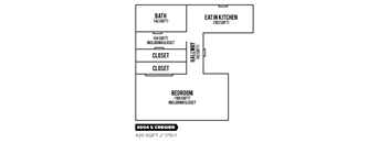 6904 S Cregier Studio Floorplan