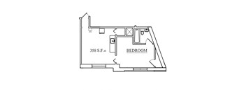 one bedroom floor plan