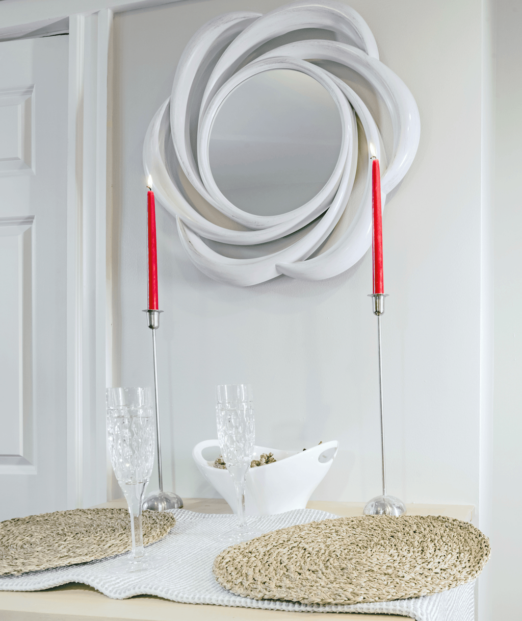 mirror and candles