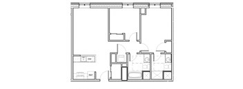 2 Bed 2 Bath 203-603
