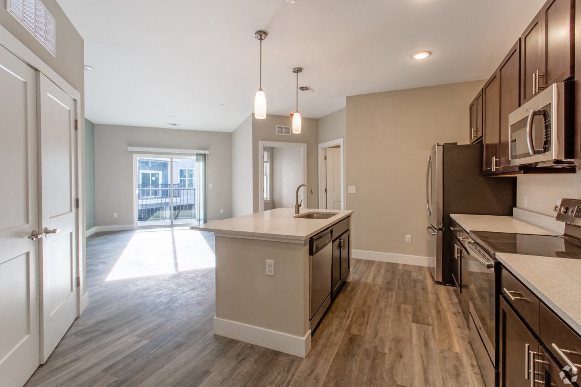 Clubhouse kitchenat The Flats at Summit Station, South Park, 15129