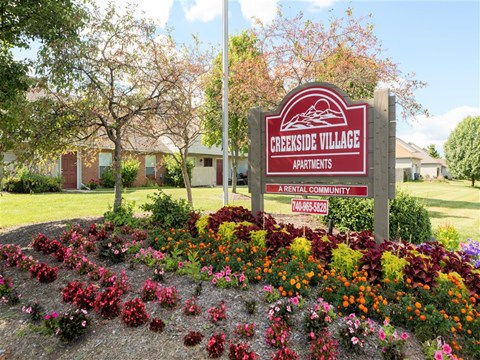 Property Signage at Creekside Village, Sunbury, OH, 43074