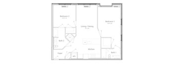 C3 Floor Plan  at The Point at Gateways, Randolph, 07869  