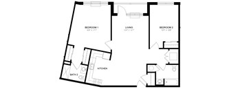 Residence 08 Floor Plan at Station Village at Denville, Denville New Jersey