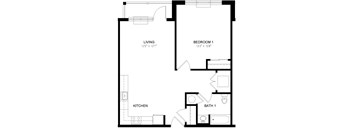 Residence 11 Floor Plan at Station Village at Denville, Denville, New Jersey