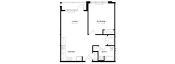 Residence 13 Floor Plan at Station Village at Denville, New Jersey