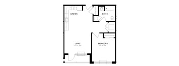 Residence 18 Floor Plan at Station Village at Denville, Denville, NJ 07834