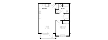 Residence 19 Floor Plan at Station Village at Denville, Denville, NJ