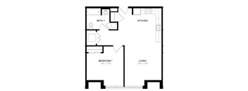 Residence 320 Floor Plan at Station Village at Denville, Denville
