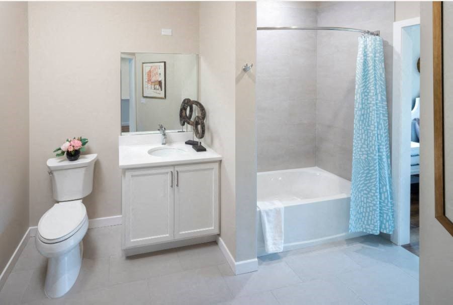 Bathroom with Tub at The Point at Gateways, Randolph, NJ  