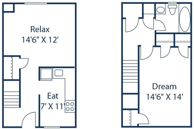 1 Bedroom Townhome_2_FloorPlan 1 Bedroom Townhome_2_FloorPlan