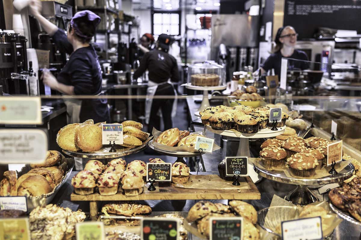 Display of baked goods.