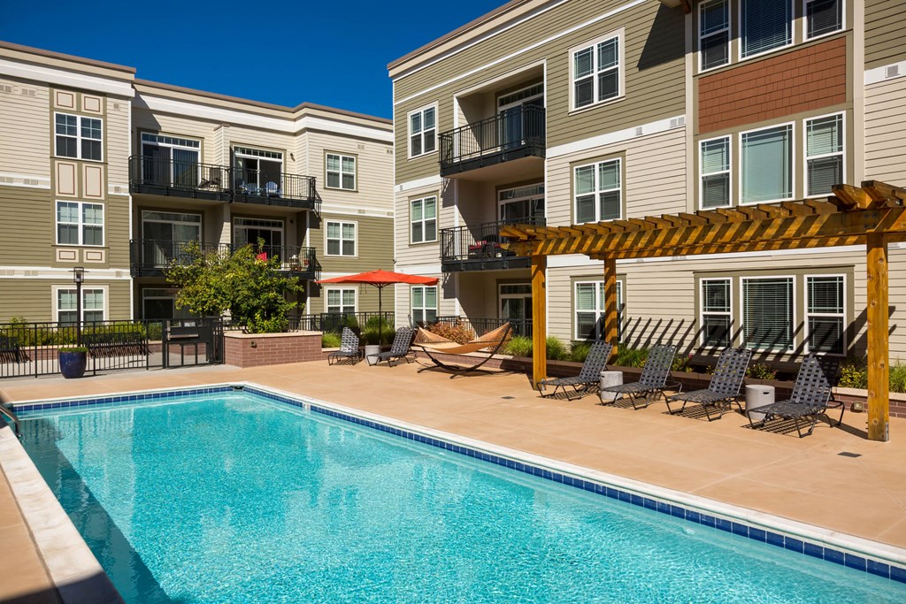 our apartments offer a swimming pool in front of our building