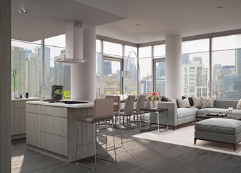 Floor-to-Ceiling Windows at 640 North Wells, Chicago, Illinois