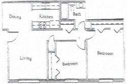 2 Bed 1 Bath