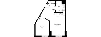 Furnished 1 Bedroom E Accessible