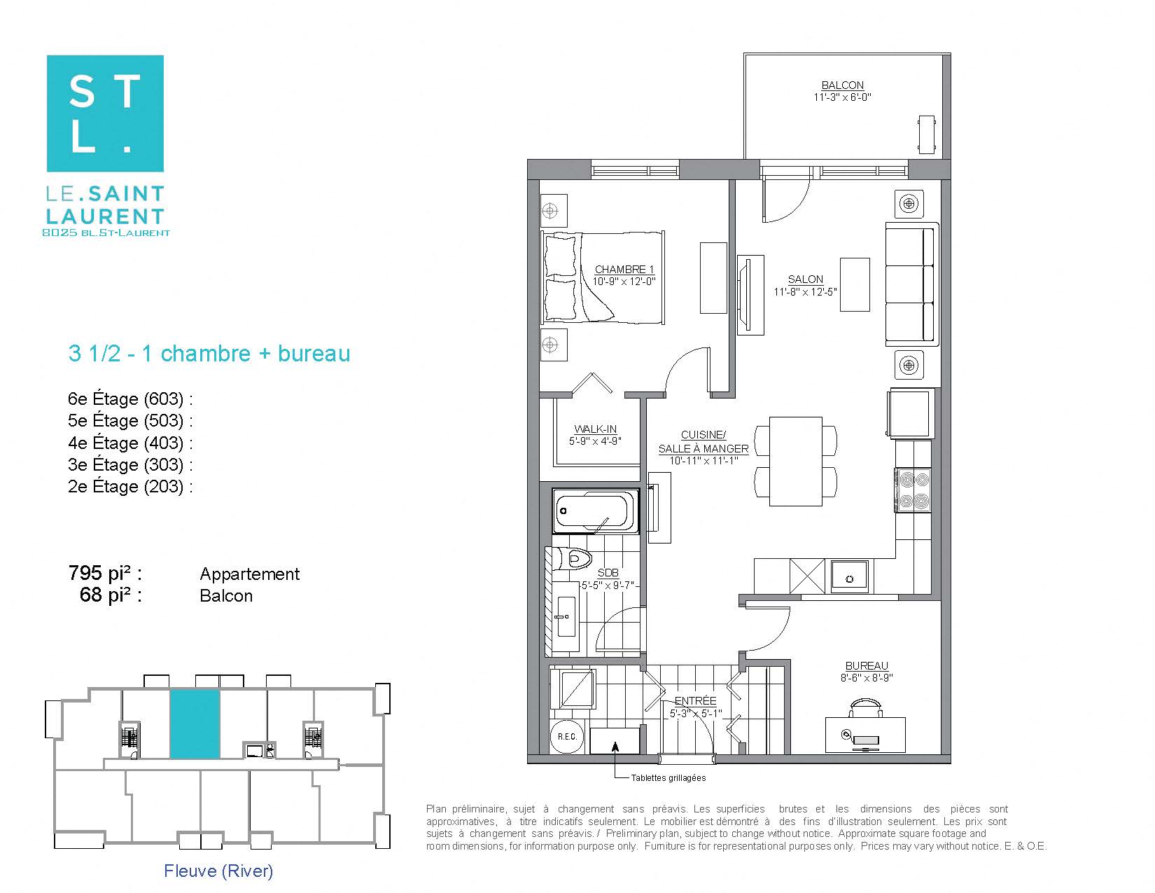 Pricing and Availability | Le Saint-Laurent Apartments