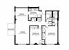 3 Bedroom 1 Bath Floor Plan