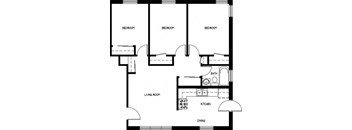 Three Bedroom One Bath