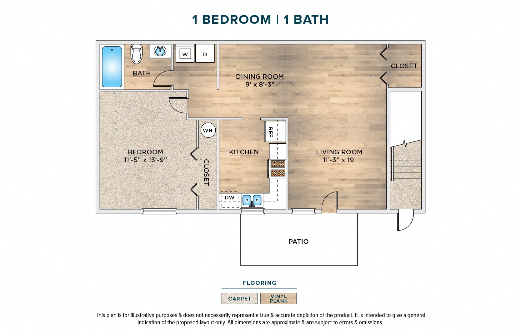 1 Bedroom Apartment