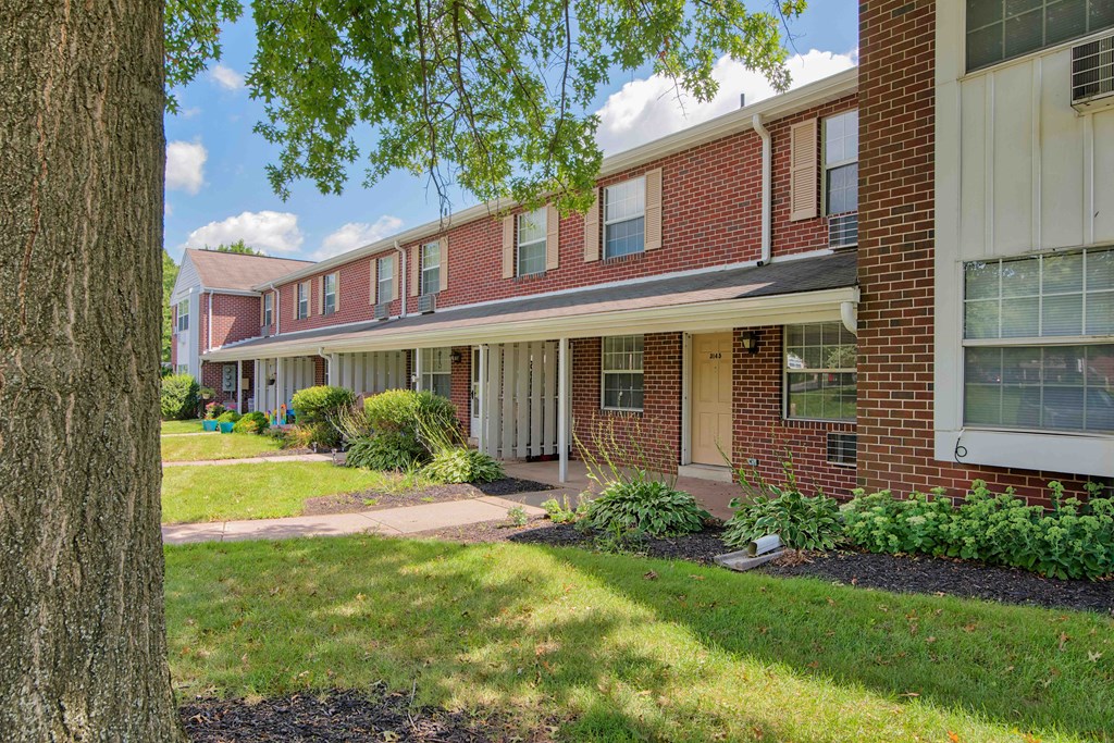our apartments offer a walkway to the entrance of our building